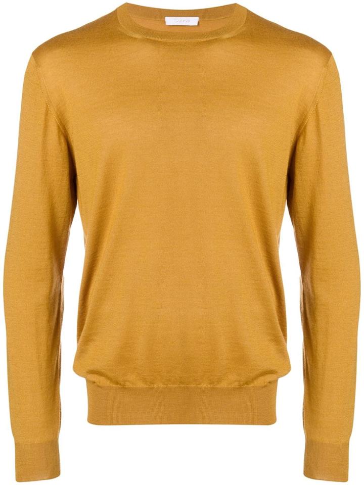 Cruciani Crew Neck Jumper - Yellow