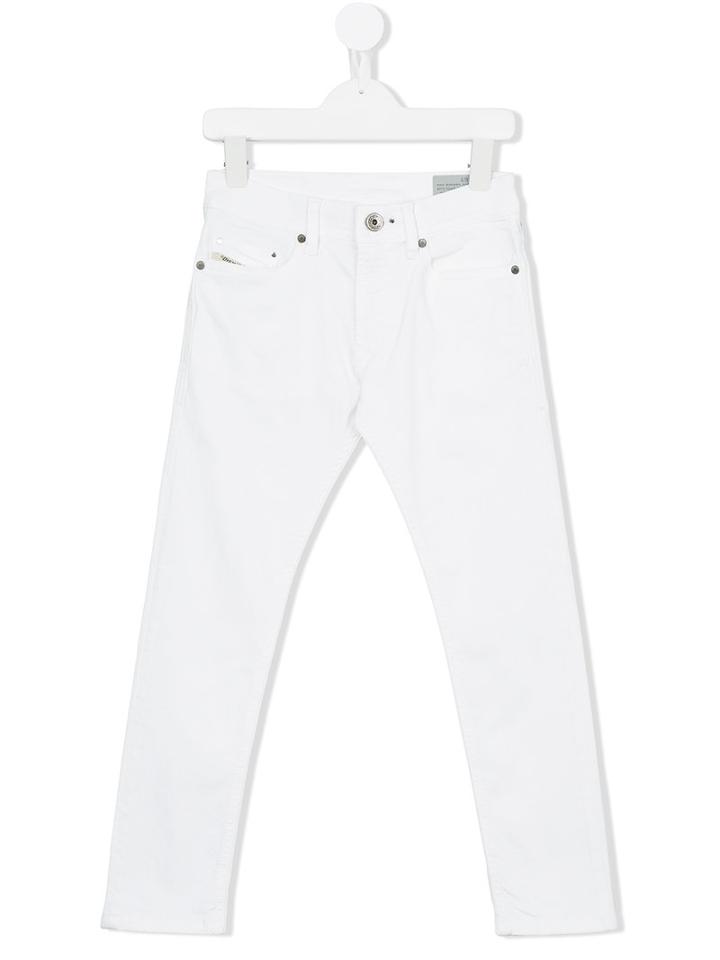 Diesel Kids - Tepphar Jeans - Kids - Cotton/polyester/spandex/elastane - 6 Yrs, Boy's, White