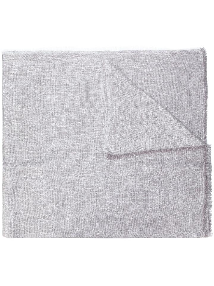 Blanca Wide Size Scarf - Grey