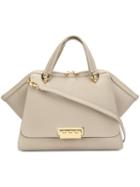 Zac Zac Posen Eartha Iconic Jumbo Double Handle, Women's, Nude/neutrals, Calf Leather