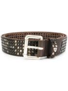 Htc Hollywood Trading Company Studded Belt - Brown