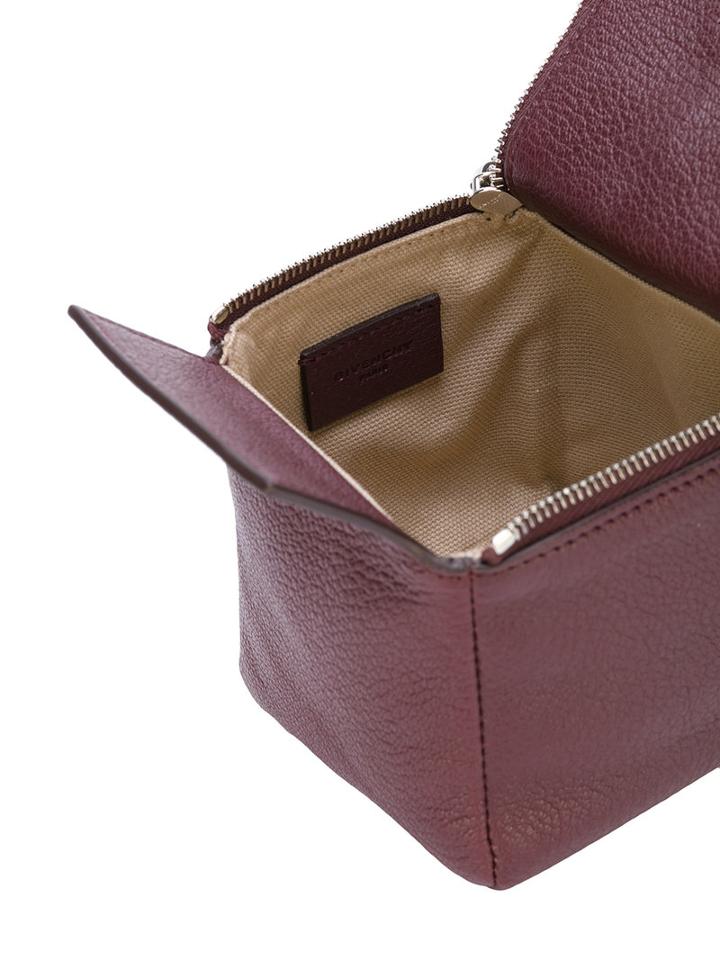 Givenchy - Pandora Cube Pouch - Women - Goat Skin - One Size, Red, Goat Skin