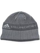 Adidas By Stella Mccartney Run Logo Beanie Hat - Grey