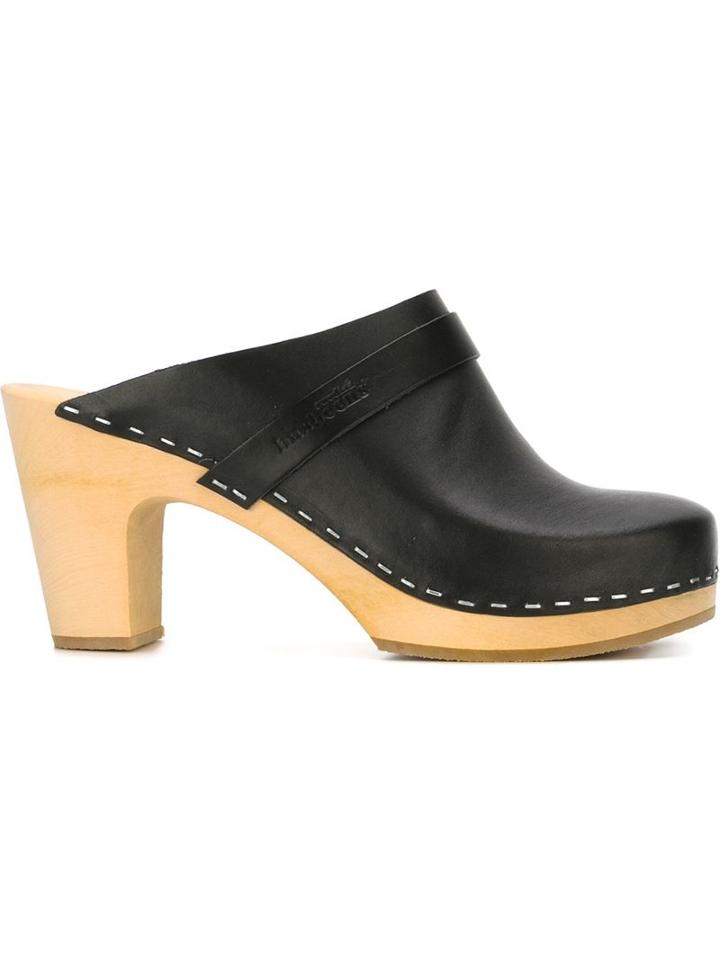 Swedish Hasbeens Stitch Detail Mules