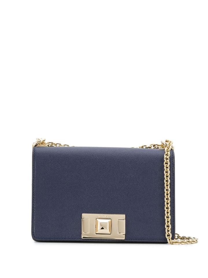 Furla Push-lock Cross Body Bag - Blue