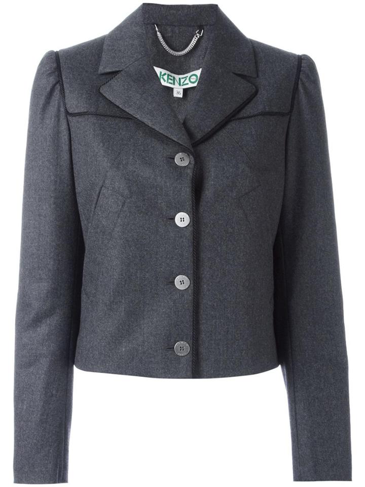Kenzo Rope Trim Blazer - Grey