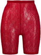 Styland Lace Cycling Shorts - Red