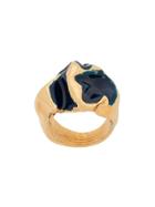 Marni Glazed Metal Ring - Gold