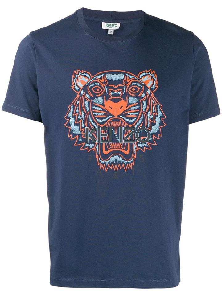 Kenzo Printed Tiger T-shirt - Blue