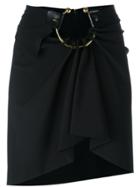 Anthony Vaccarello Hoop Mini Skirt - Black