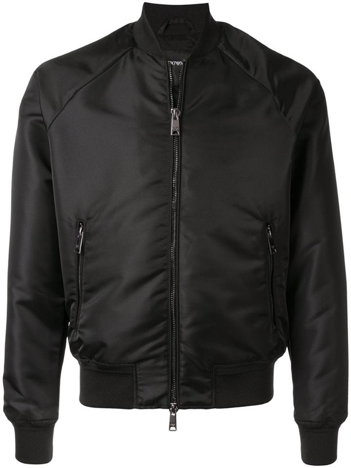 Emporio Armani Classic Bomber Jacket - Black