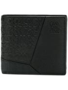 Loewe Foldover Brand Embossed Wallet - Black
