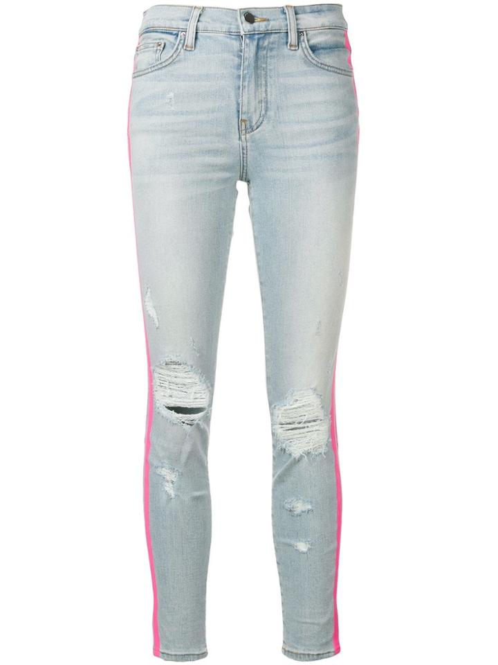 Amiri Contrast Side Stripe Jeans - Blue