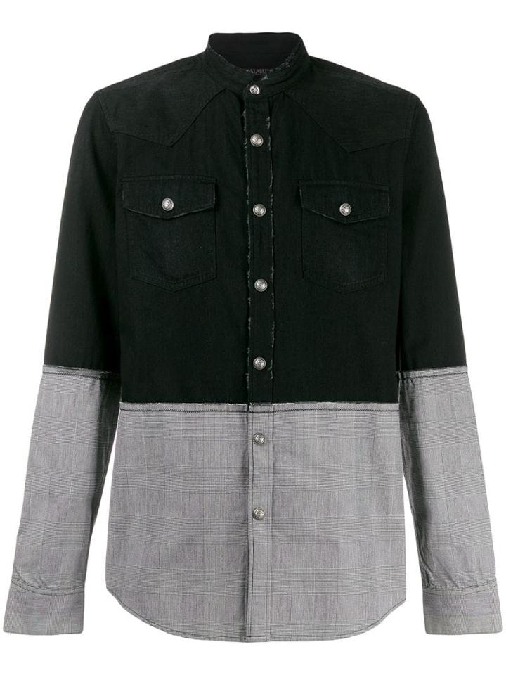 Balmain Bi-colour Shirt - Black