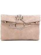 Vivienne Westwood Oxford Clutch Bag - Nude & Neutrals
