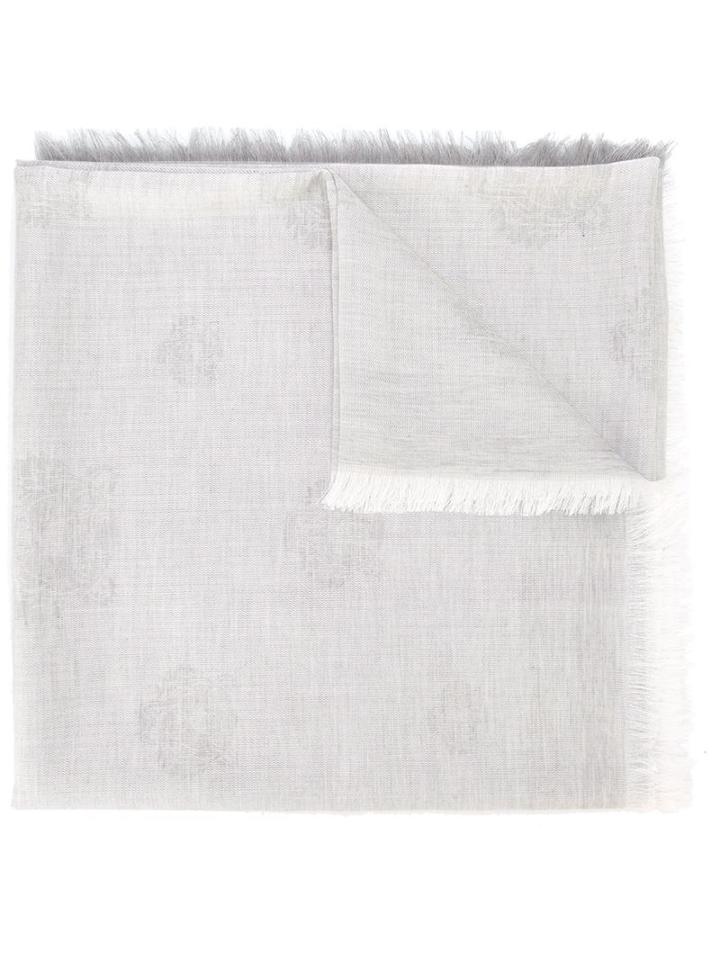 Kenzo 'mini Tiger' Scarf, Men's, Grey, Modal/cotton