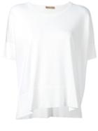 Cruciani - Boxy Knitted Top - Women - Polyester/viscose - 42, White, Polyester/viscose