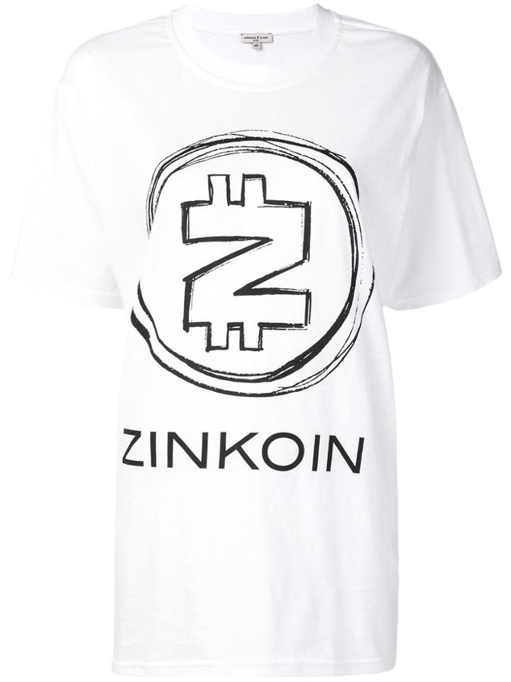 Natasha Zinko Graphic Print T-shirt - White
