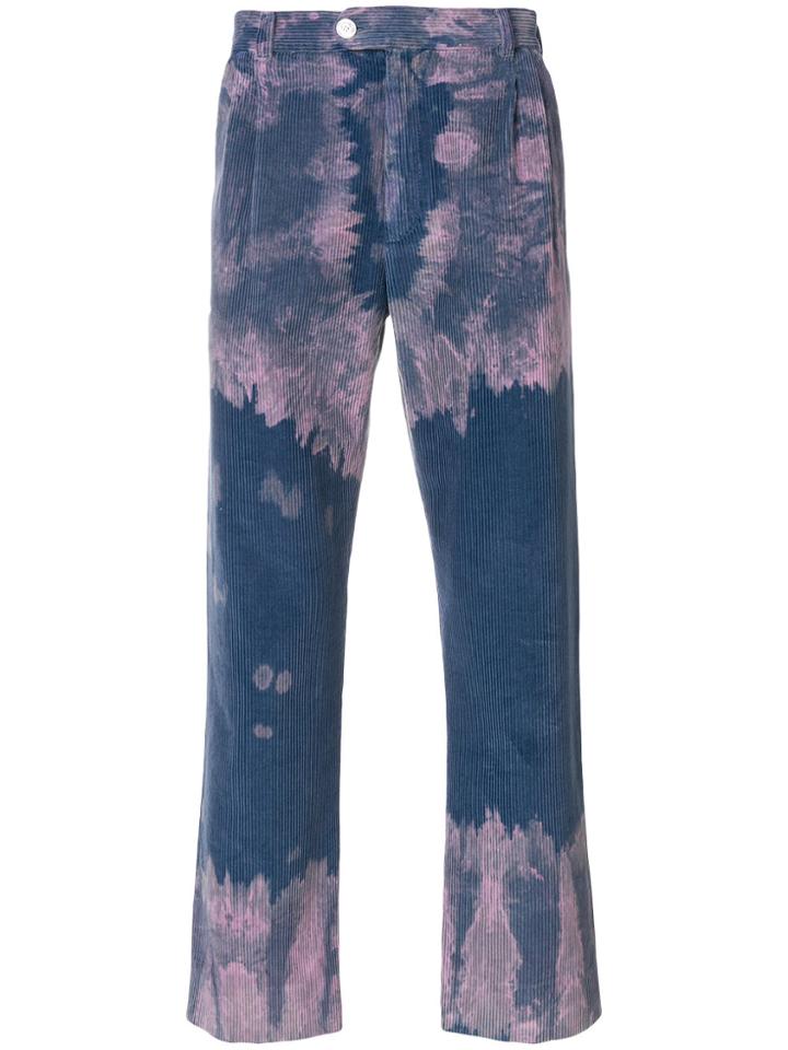Gucci Bleached Corduroy Trousers - Blue