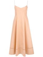 Khaite Flared Slip Dress - Pink