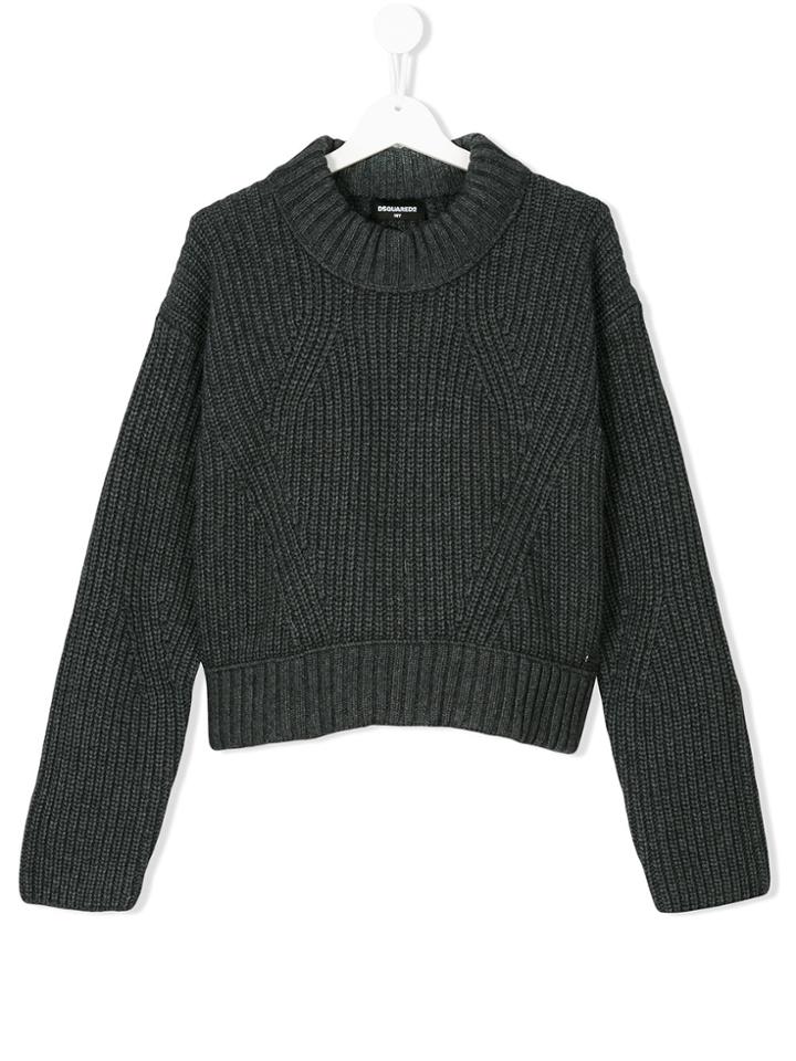 Dsquared2 Kids Chunky Knit Sweater - Grey