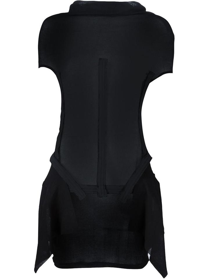 Yohji Yamamoto 'bone' Bustier Top, Women's, Size: 2, Black, Cotton/linen/flax/viscose