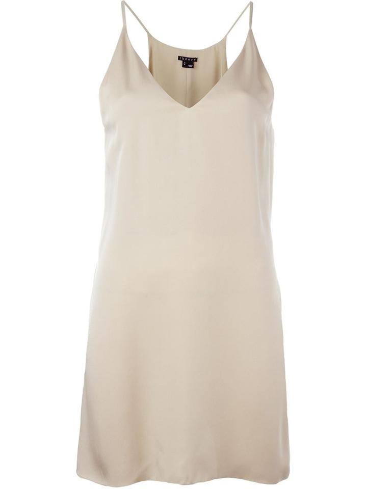 Theory Awenna Tank, Women's, Size: S, Nude/neutrals, Silk