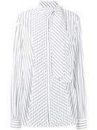 Jw Anderson Pleated Front Blouse - White