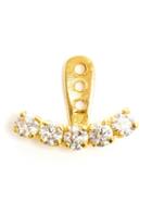Yvonne Leon 18k Gold And Diamond Lobe Earring