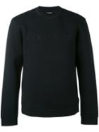 Calvin Klein - Logo Sweatshirt - Men - Cotton/spandex/elastane/lyocell/viscose - M, Black, Cotton/spandex/elastane/lyocell/viscose