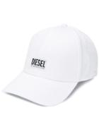 Diesel Baseball Cap With Diesel Patch - White