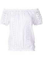 Charo Ruiz Lace Datail Blouse - White