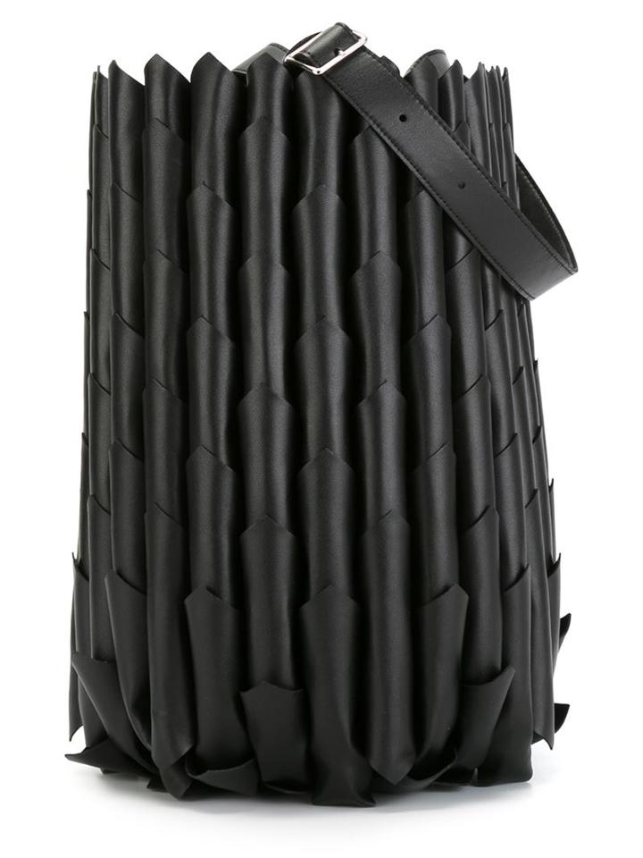 Comme Des Garçons Noir Kei Ninomiya Pleated Bucket Bag