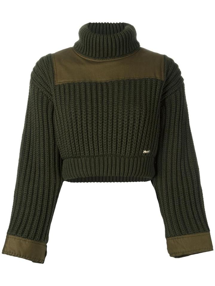 Dsquared2 Cropped Rib Effect Jumper, Women's, Size: Xs, Virgin Wool