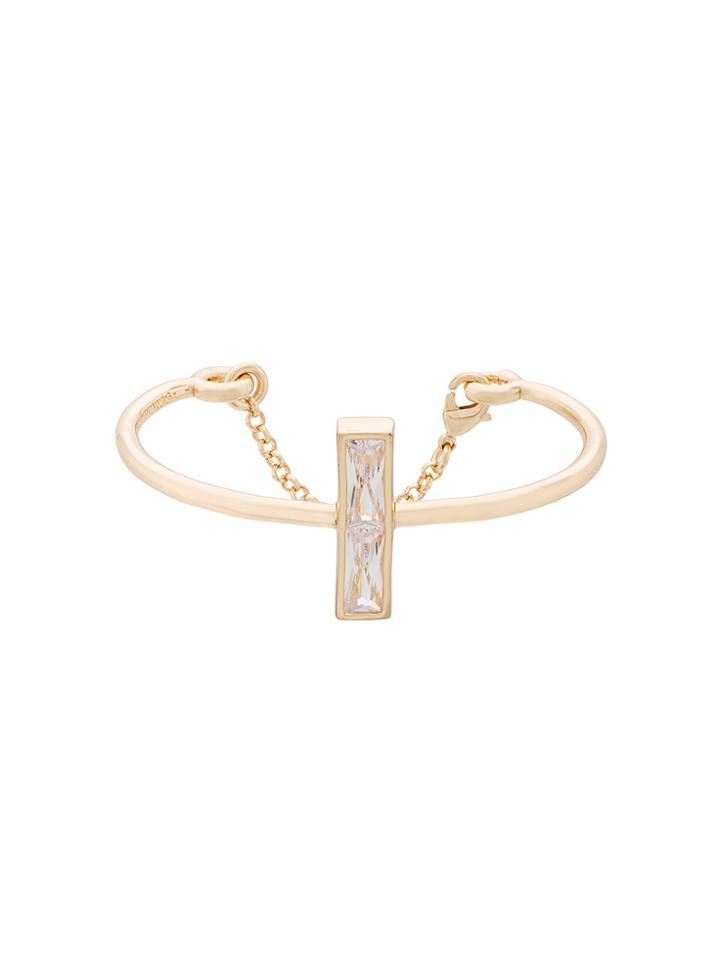 Eddie Borgo Baguette Chain Cuff - Metallic