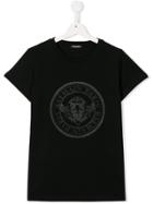 Balmain Kids Printed Logo T-shirt - Black