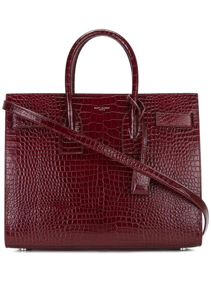 Saint Laurent Small Sac De Jour Tote - Red