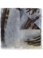 Faliero Sarti Abstract Pattern Scarf - Blue