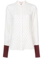 Roksanda Patterned Blouse With Contrast Cuffs - White
