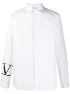 Valentino Small Printed Vlogo Shirt - White