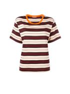 Marni Striped Pattern T-shirt - Red