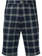 Guild Prime - Nautical Checked Shorts - Men - Cotton/polyurethane - 2, Blue, Cotton/polyurethane