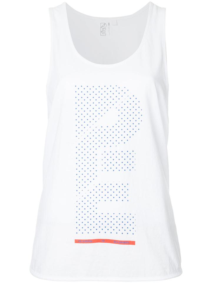 P.e Nation Back Spin Tank - White