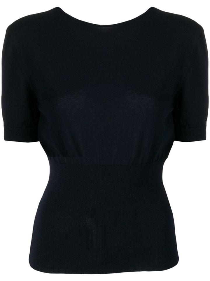 Jacquemus Back Keyhole Knit Detail - Blue