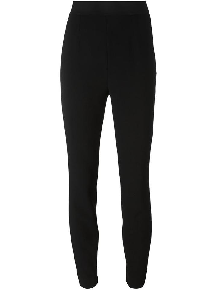 Dolce & Gabbana Slim Fit Trousers, Women's, Size: 44, Black, Viscose/acetate/spandex/elastane