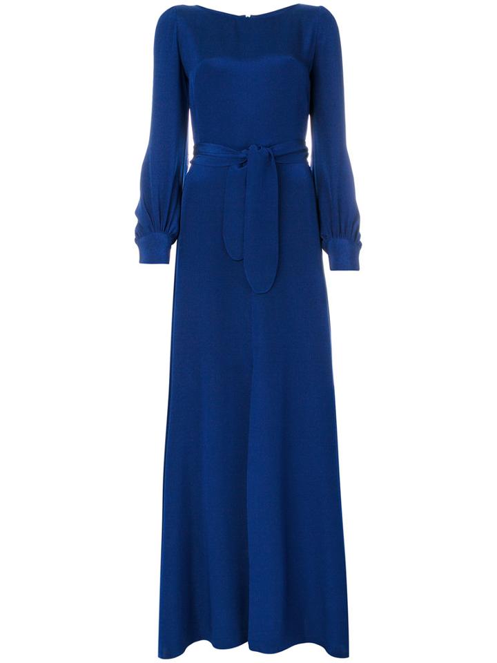 Goat - Eveline Maxi Dress - Women - Silk - 8, Blue, Silk