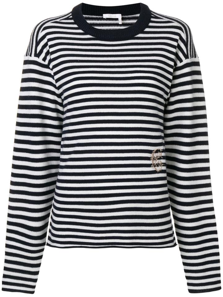 Chloé Striped Jumper - Blue