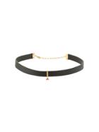 Ruifier Gold Plated Charm Choker - Black