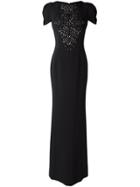 Antonio Berardi Embellished Front Gown - Black