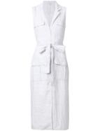 James Perse Pocket Shirt Dress - White